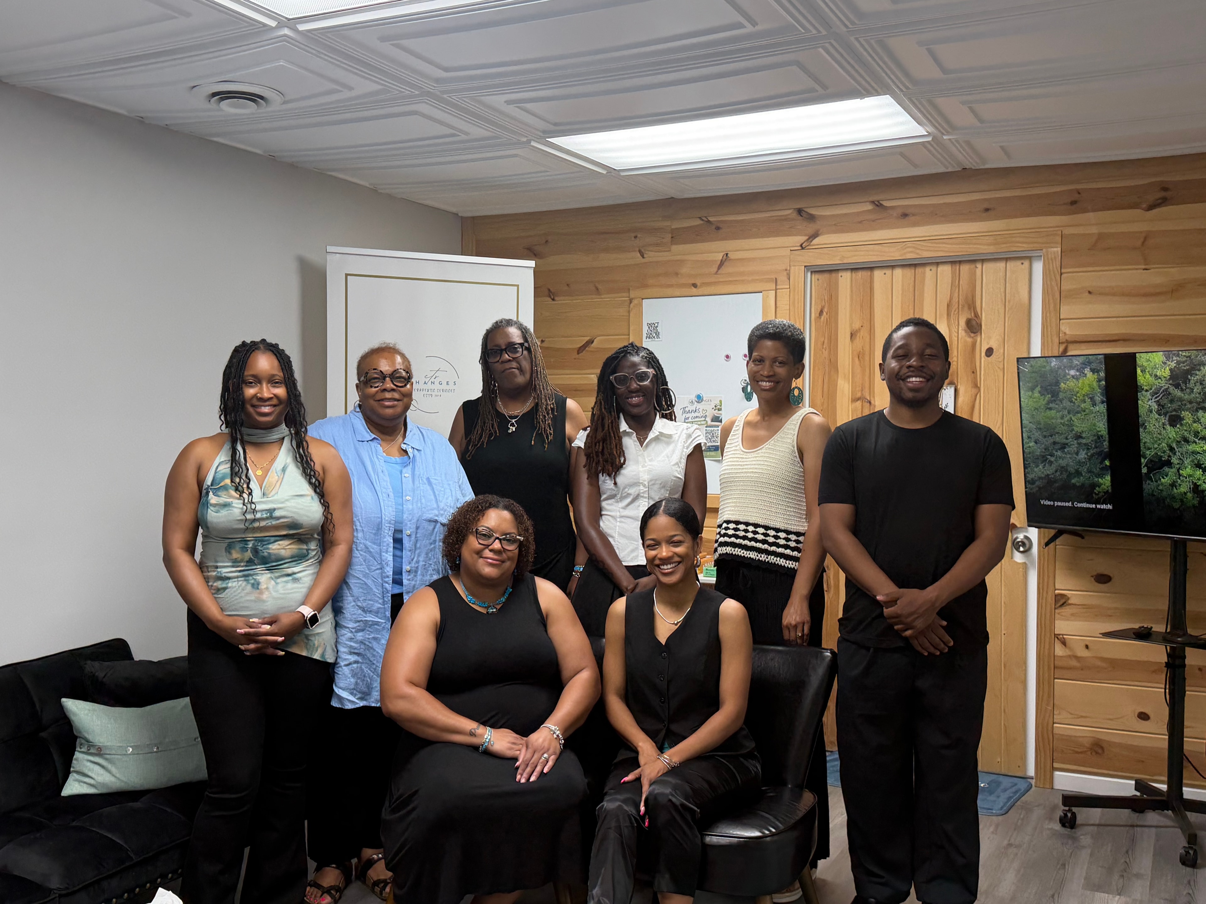 Changes Therapeutic Services team gathered together in the office